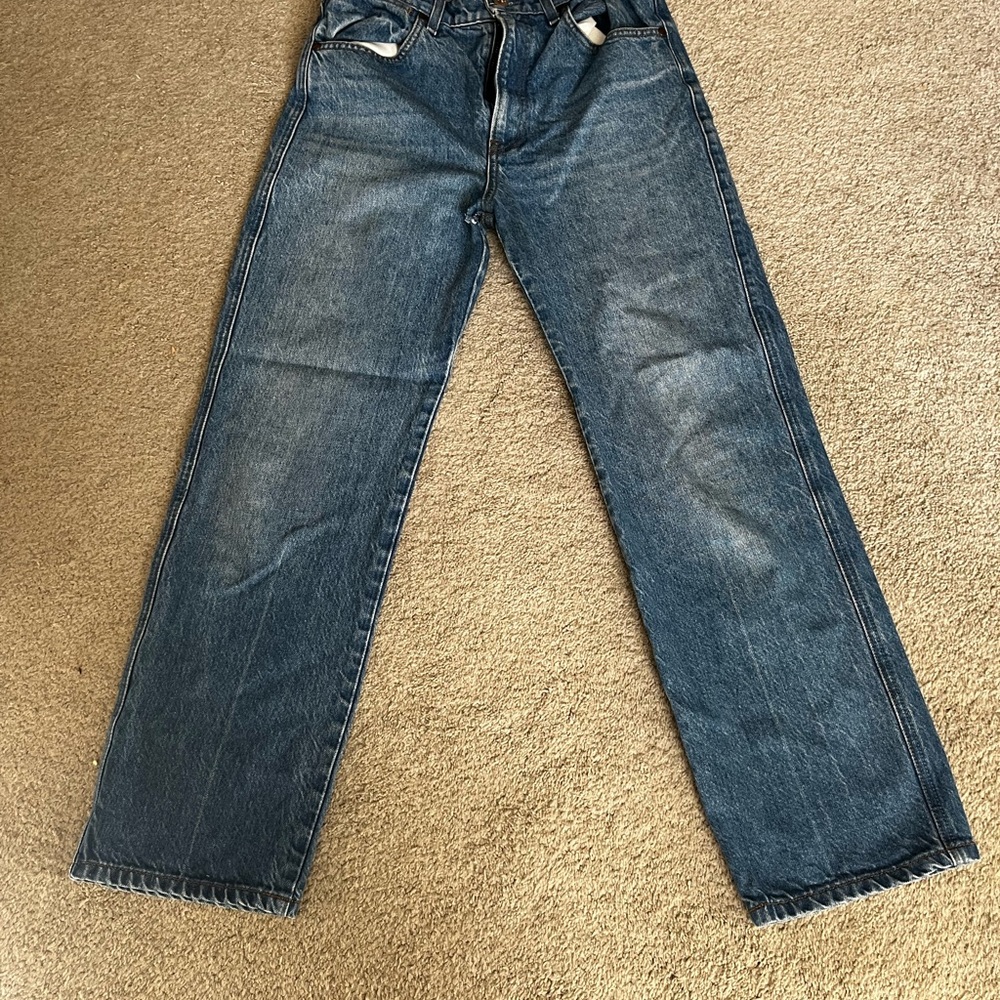 Reformation Cowboy High Rise Straight Jeans, Women’s 27 Zenia Wash Jeans